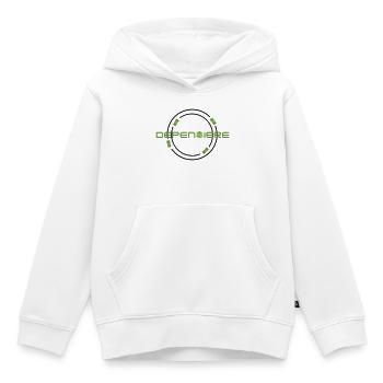 Spender - Kinder Premium Organic Hoodie - Weiß - Vorne - AI Model Kid Female (0cm)