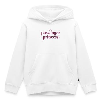 passager - Sweat Premium à capuche enfant bio - blanc - Devant - AI Model Kid Female (0cm)