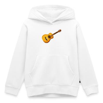 Gitarre - Kinder Premium Organic Hoodie - Weiß - Vorne - AI Model Kid Female (0cm)