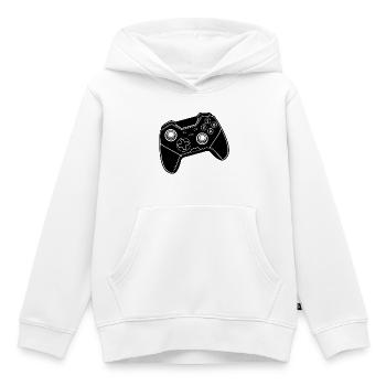 Gaming Controller Black - Kids Premium Organic Hoodie - white - Front - AI Model Kid Female (0cm)