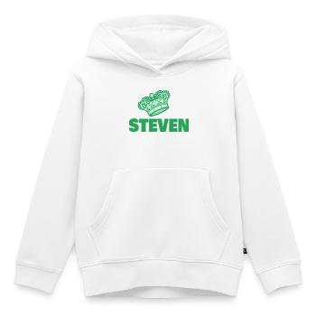 Geschenk für Steven - Kinder Premium Organic Hoodie - Weiß - Vorne - AI Model Kid Female (0cm)