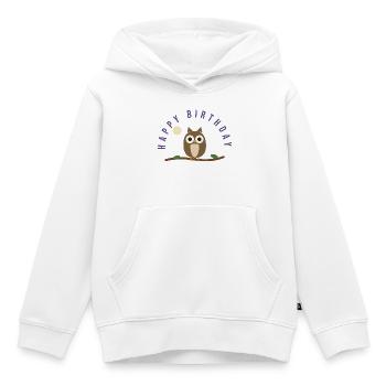 ALLES GUTE ZUM GEBURTSTAG. ALLES GUTE ZUM GEBURTSTAG. JAHRESTAG. - Kinder Premium Organic Hoodie - Weiß - Vorne - AI Model Kid Female (0cm)