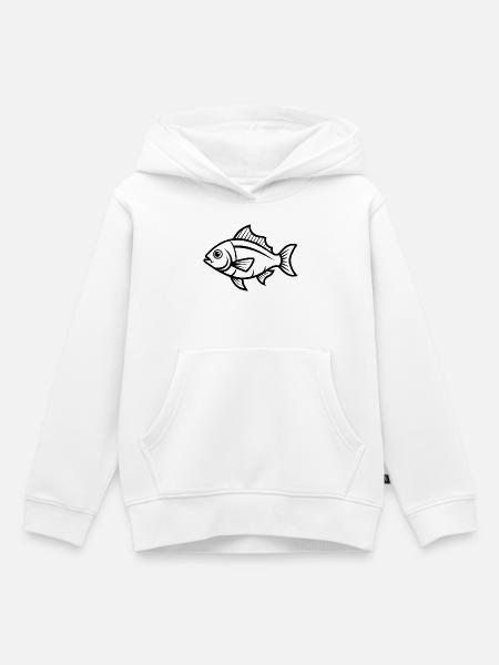 Rotschnappsfisch - Kinder Premium Organic Hoodie - Weiß