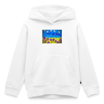 Finde Jesus von Eunice Ahiale - Kinder Premium Organic Hoodie - Weiß - Vorne - AI Model Kid Female (0cm)