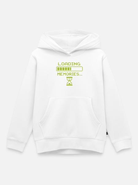Ladezeiten der Erinnerungen - Kinder Premium Organic Hoodie - Weiß