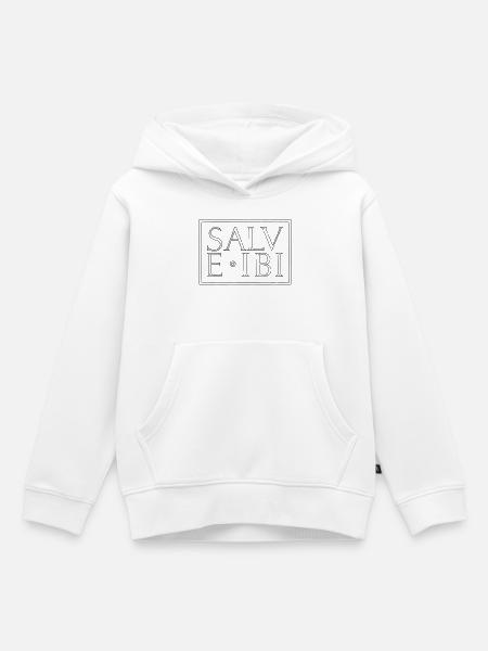 Salve Ibi (Hallo Da!) - Kinder Premium Organic Hoodie - Weiß