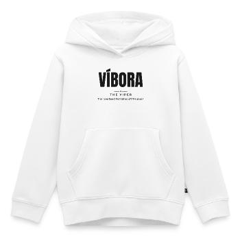 Víbora — Die Viper | Echtes Padel-Vokabular - Kinder Premium Organic Hoodie - Weiß - Vorne - AI Model Kid Female (0cm)
