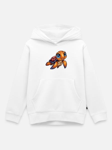 Kinder Schildkröte  - Kinder Premium Organic Hoodie - Weiß