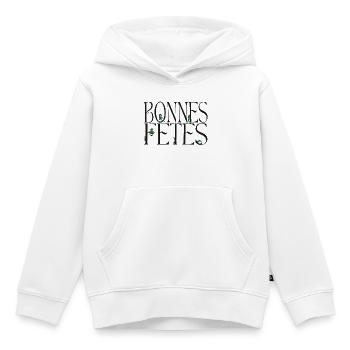 Frohe festliche Monster-Feiertage - Kinder Premium Organic Hoodie - Weiß - Vorne - AI Model Kid Female (0cm)