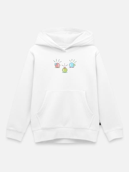 Pastell Kugelparty - Kinder Premium Organic Hoodie - Weiß