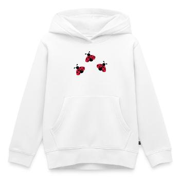 6254398 118120415 Marienkaefer - Kinder Premium Organic Hoodie - Weiß - Vorne - AI Model Kid Female (0cm)