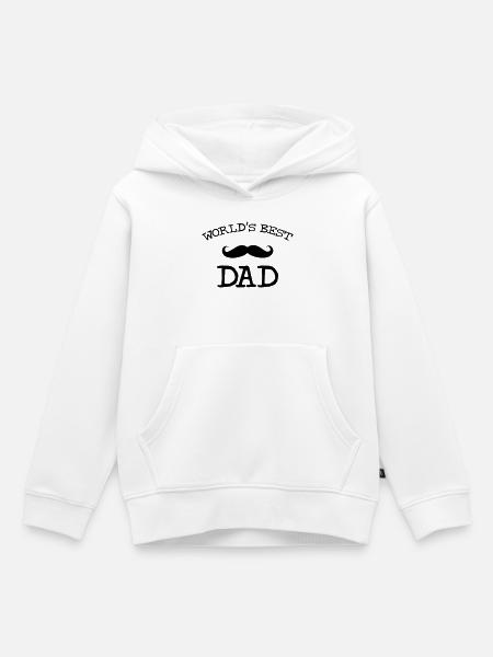 World's Best Dad - Kinder Premium Organic Hoodie - Weiß