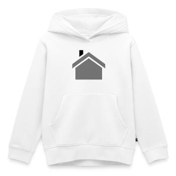 haus - Kinder Premium Organic Hoodie - Weiß - Vorne - AI Model Kid Female (0cm)