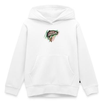 Forelle - Kinder Premium Organic Hoodie - Weiß - Vorne - AI Model Kid Female (0cm)