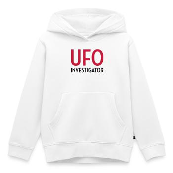 Ufo Alien Raum außerirdisches Aussenseiter - Kinder Premium Organic Hoodie - Weiß - Vorne - AI Model Kid Female (0cm)