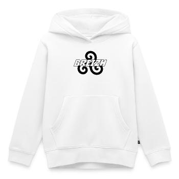 Breizh - Bretagne - BZH - Kinder Premium Organic Hoodie - Weiß - Vorne - AI Model Kid Female (0cm)