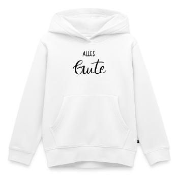 Alles Gute - Kinder Premium Organic Hoodie - Weiß - Vorne - AI Model Kid Female (0cm)
