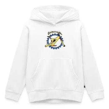 Je suis tellement sans roues - Sweat Premium à capuche enfant bio - blanc - Devant - AI Model Kid Female (0cm)