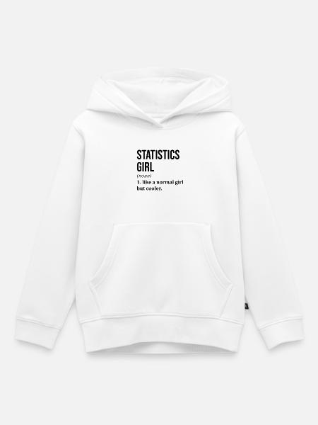 Statistik Statistik Statistik - Kinder Premium Organic Hoodie - Weiß