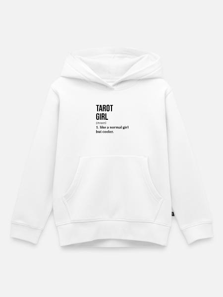 Tarot Tarot Tarot - Kinder Premium Organic Hoodie - Weiß