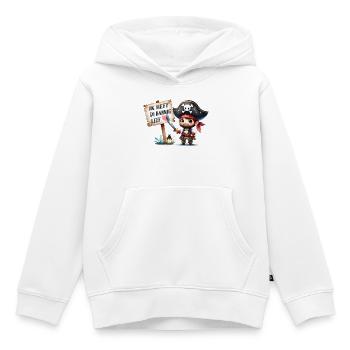 Je t’aime - Sweat Premium à capuche enfant bio - blanc - Devant - AI Model Kid Female (0cm)