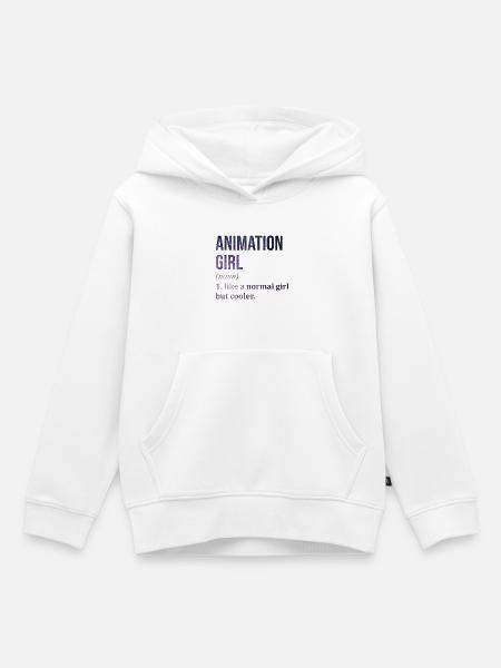 Animation Animation Animation - Kinder Premium Organic Hoodie - Weiß