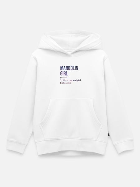 Mandolin Mandolin Mandolin - Kinder Premium Organic Hoodie - Weiß