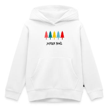 WEIHNACHTEN. FROHE WEIHNACHTEN. FROHE WEIHNACHTEN - Kinder Premium Organic Hoodie - Weiß - Vorne - AI Model Kid Female (0cm)
