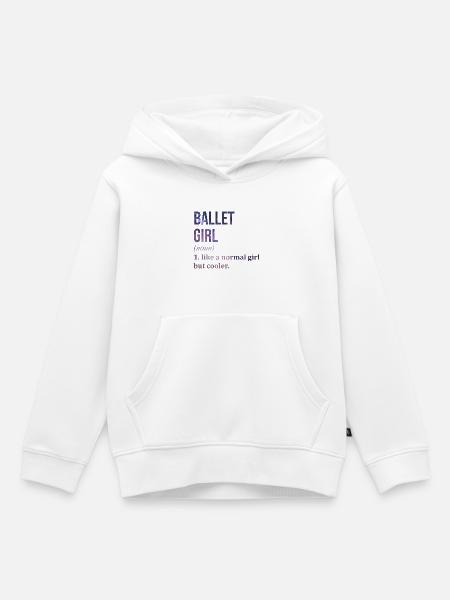 Ballett Ballett Ballett - Kinder Premium Organic Hoodie - Weiß