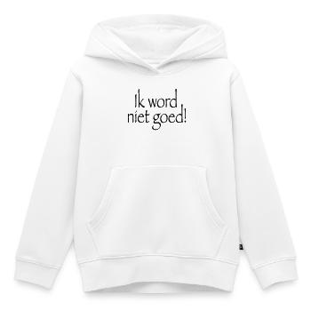 20 Ich werde nicht gesund - Kinder Premium Organic Hoodie - Weiß - Vorne - AI Model Kid Female (0cm)