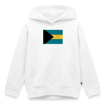 Drapeau des Bahamas – Symbole national tropical - Sweat Premium à capuche enfant bio - blanc - Devant - AI Model Kid Female (0cm)