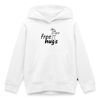 Free Hugs - Kinder Premium Organic Hoodie - Weiß - Vorne - AI Model Kid Female (0cm)