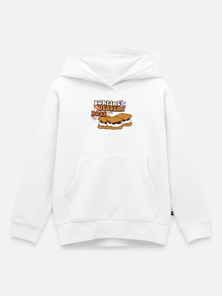 Lagerfeuer-Dessert - Kinder Premium Organic Hoodie - Weiß