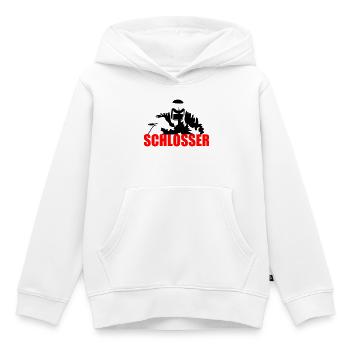 Schlosser - Kinder Premium Organic Hoodie - Weiß - Vorne - AI Model Kid Female (0cm)