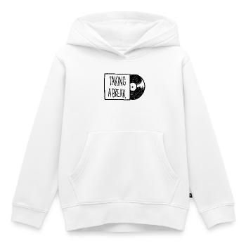 eine Pause machen - Kinder Premium Organic Hoodie - Weiß - Vorne - AI Model Kid Female (0cm)