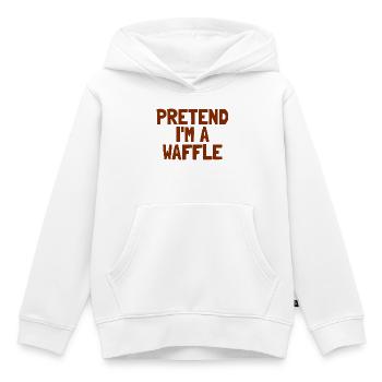 Frühstück an Halloween: Ich tu so, als wäre ich ei - Kinder Premium Organic Hoodie - Weiß - Vorne - AI Model Kid Female (0cm)