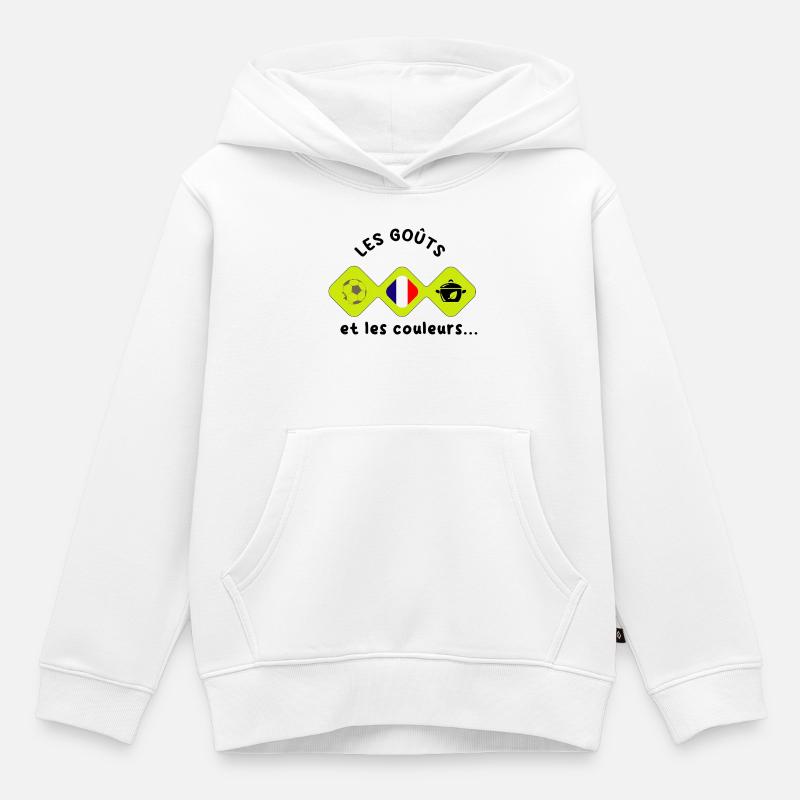 Les_gouts_et_les_couleurs... - Sweat Premium à capuche enfant bio - blanc
