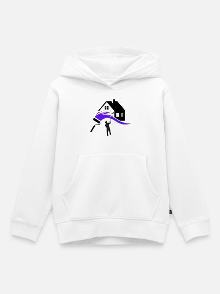 Maler - Kinder Premium Organic Hoodie - Weiß