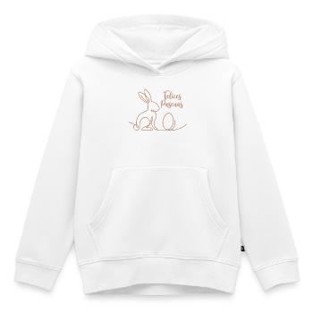 Felices Pascuas, Süßes Hasen Oster Shirt, Tasse - Kinder Premium Organic Hoodie - Weiß - Vorne - AI Model Kid Female (0cm)