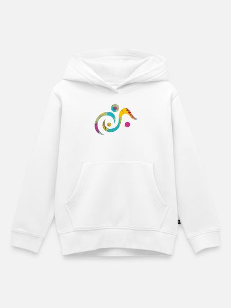 yoga-design_19 - Kinder Premium Organic Hoodie - Weiß