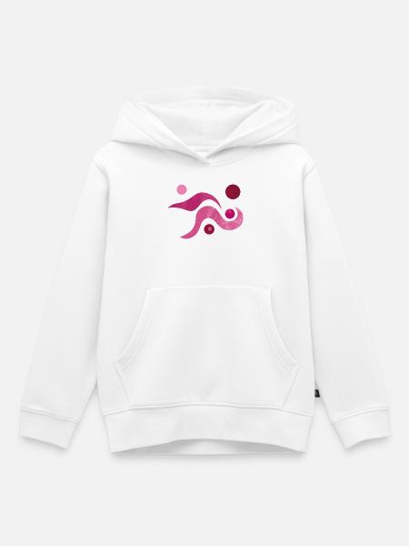 yoga-design_52 - Kinder Premium Organic Hoodie - Weiß