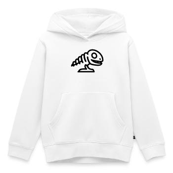 Fossil - Kinder Premium Organic Hoodie - Weiß - Vorne - AI Model Kid Female (0cm)