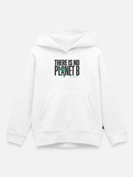 No Planet B Klimaschutz - Kinder Premium Organic Hoodie - Weiß