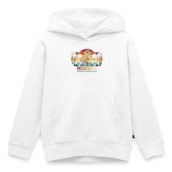 Schwangerschaftshumor: Werdende Mutter Dinosaurier - Kinder Premium Organic Hoodie - Weiß - Vorne - AI Model Kid Female (0cm)