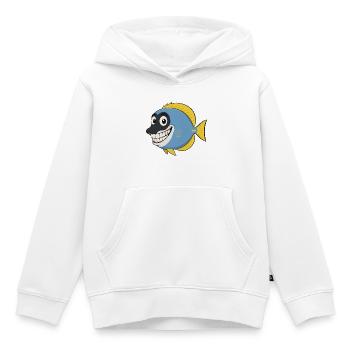 Funny Smile Doktorfisch – White-throated Surgeonfi - Kinder Premium Organic Hoodie - Weiß - Vorne - AI Model Kid Female (0cm)
