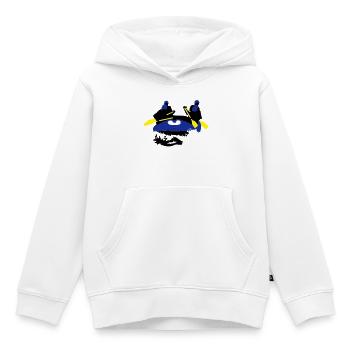 rafting - Sweat Premium à capuche enfant bio - blanc - Devant - AI Model Kid Female (0cm)