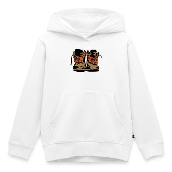 alte Schuhe - Kinder Premium Organic Hoodie - Weiß - Vorne - AI Model Kid Female (0cm)