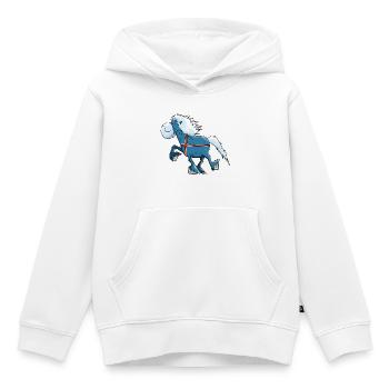 Isländer mit Flagge - Kinder Premium Organic Hoodie - Weiß - Vorne - AI Model Kid Female (0cm)