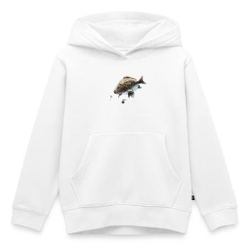 Carp Fishing Ronnie Rig Mirror Carp Design - Kids Premium Organic Hoodie - white - Front - AI Model Kid Female (0cm)