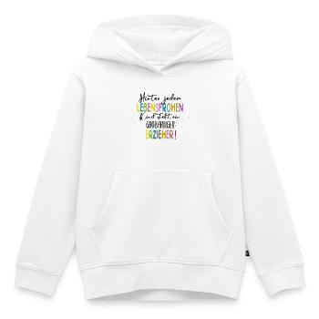 Großartiger Erzieher - Kinder Premium Organic Hoodie - Weiß - Vorne - AI Model Kid Female (0cm)